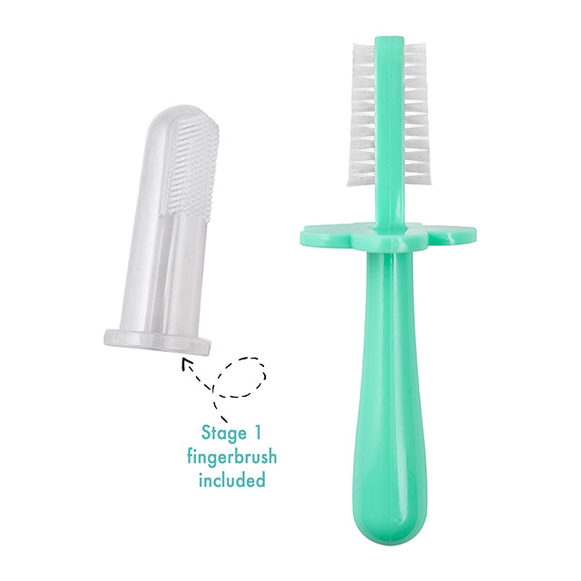 Grabease Double Sided Baby Toothbrush - Teal