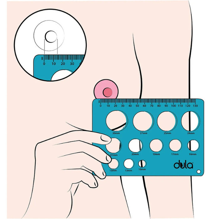 Dula Silicone Nipple Ruler for Breast Pump or flange insert