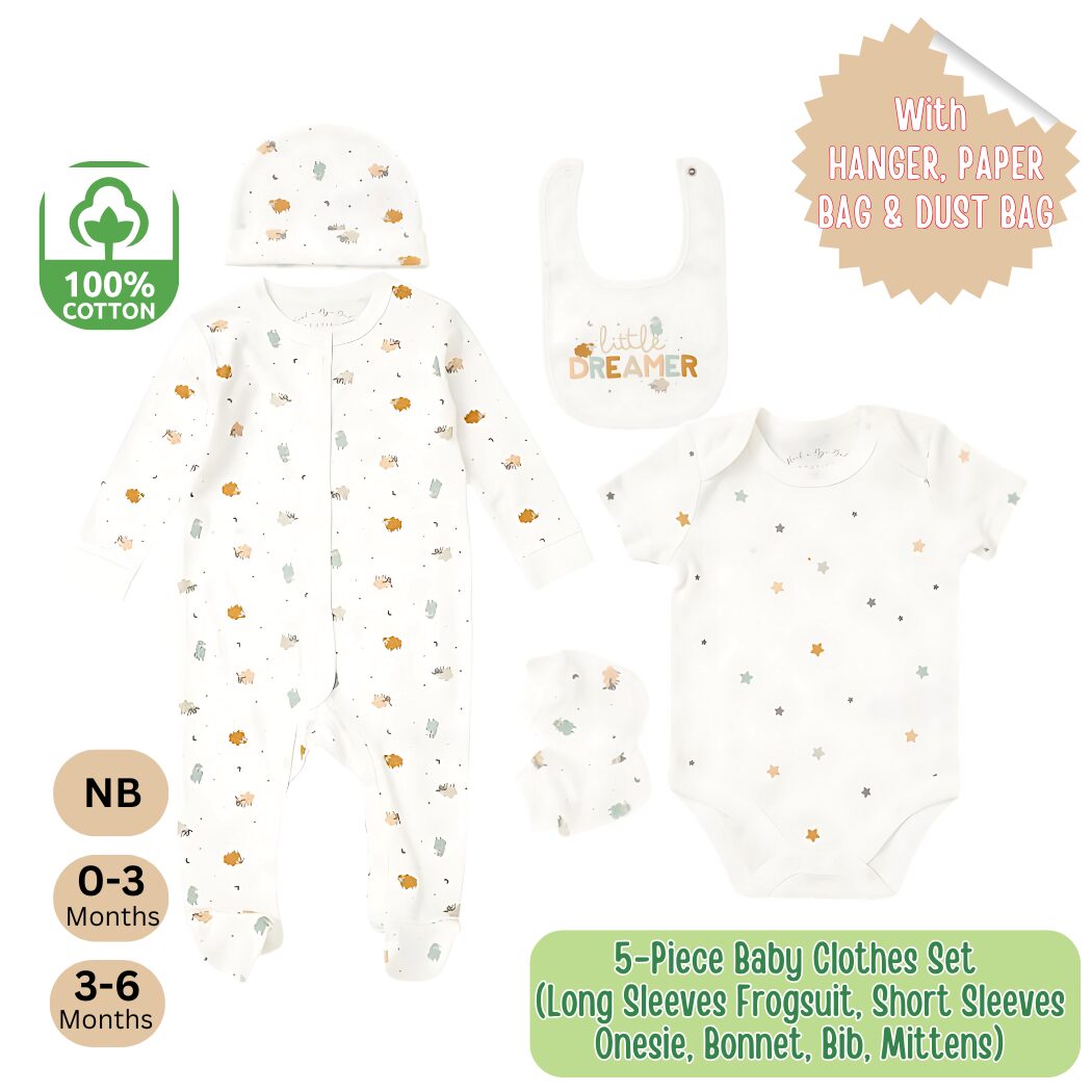 Yoji Baby 5-Piece Baby Clothes Gift Set - Little Dreamer