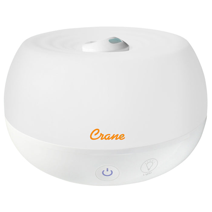 Crane 2-in-1 Personal Cool Mist Humidifier with Aroma Diffuser (Essential Oil Compatible) - White