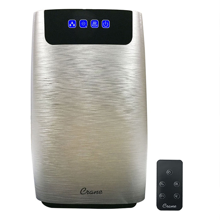 Crane 4in1 True Hepa Cool and Warm Mist Humidifier, UV Air Purifier and Aroma Diffuser (with remote)