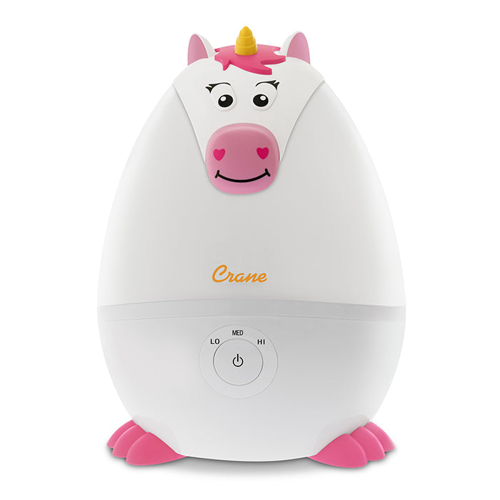 Crane Adorable Unicorn 2 in 1 Filter Free Cool Mist Humidifier with Aroma Diffuser and Nightlight