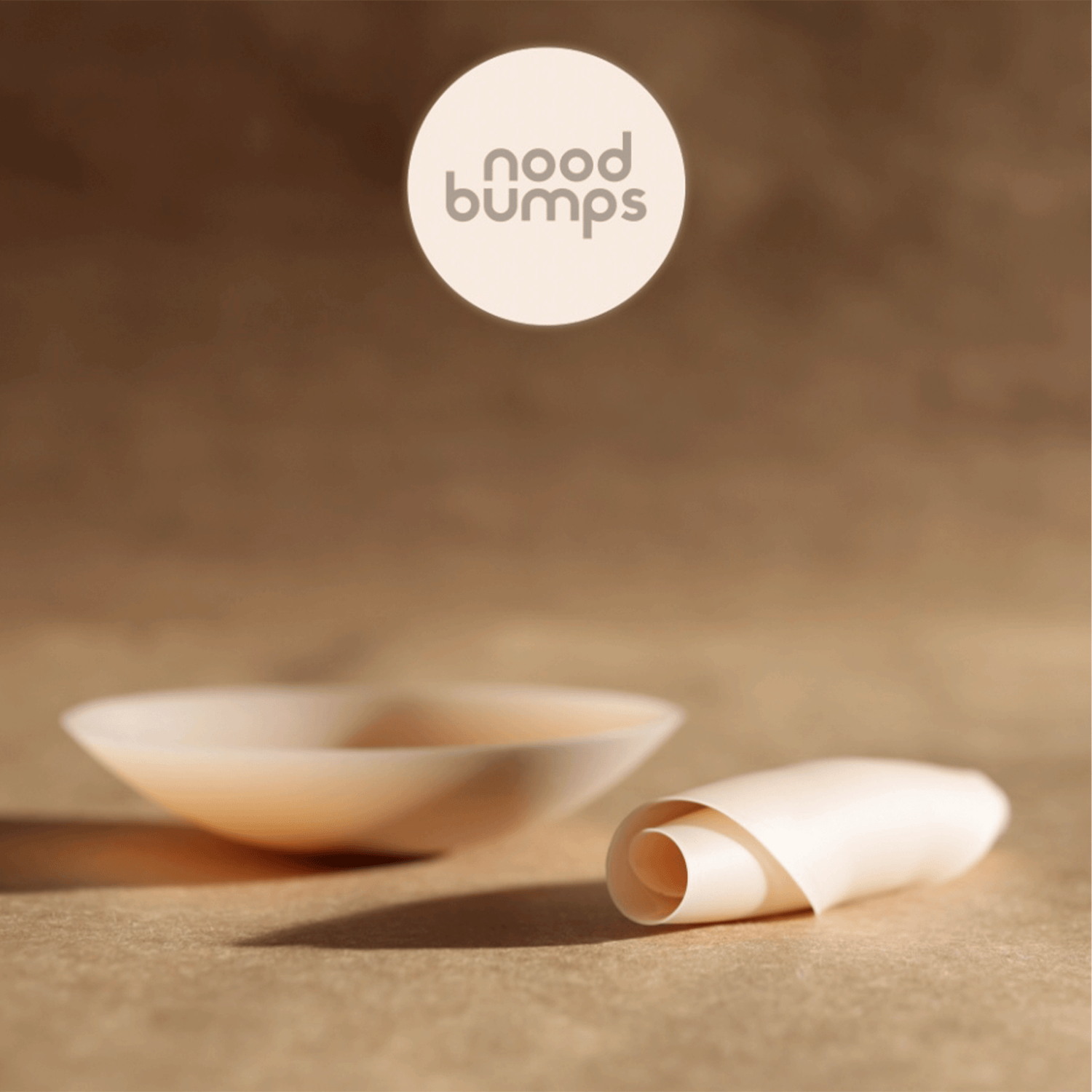 Nood Bumps Seamless Nipple Covers No Adhesive and Travel Case - Nude