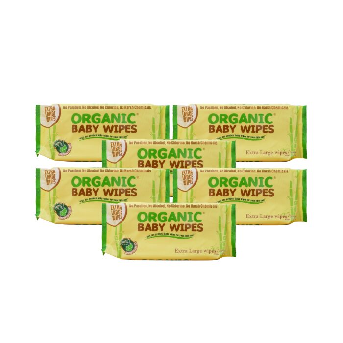 Organic Baby Wipes 50's Extra Large Pack of 6