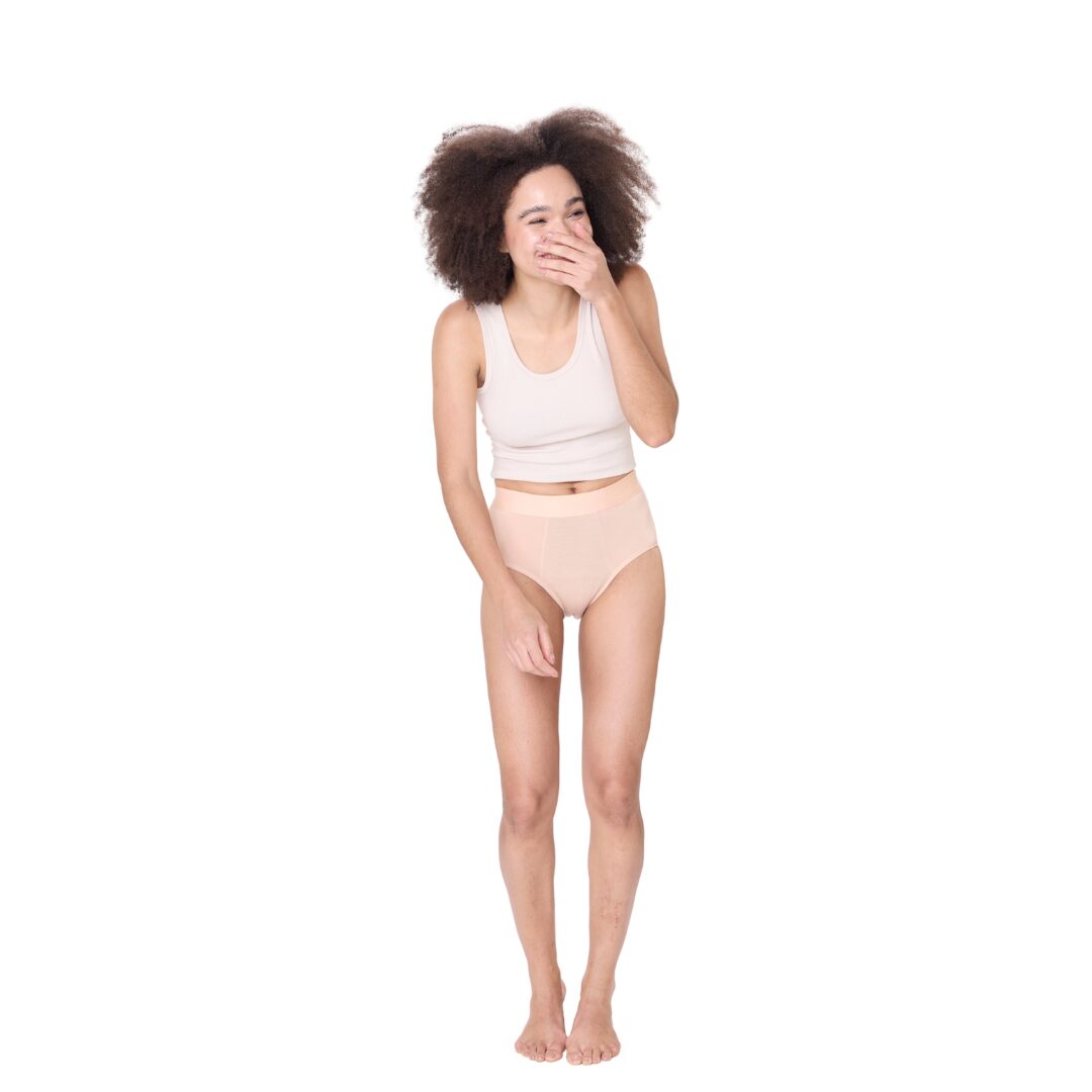 Ecoflo Sustainable Leak Proof Underwear Flow Moderate Comfort Full Brief - Cozy Cream