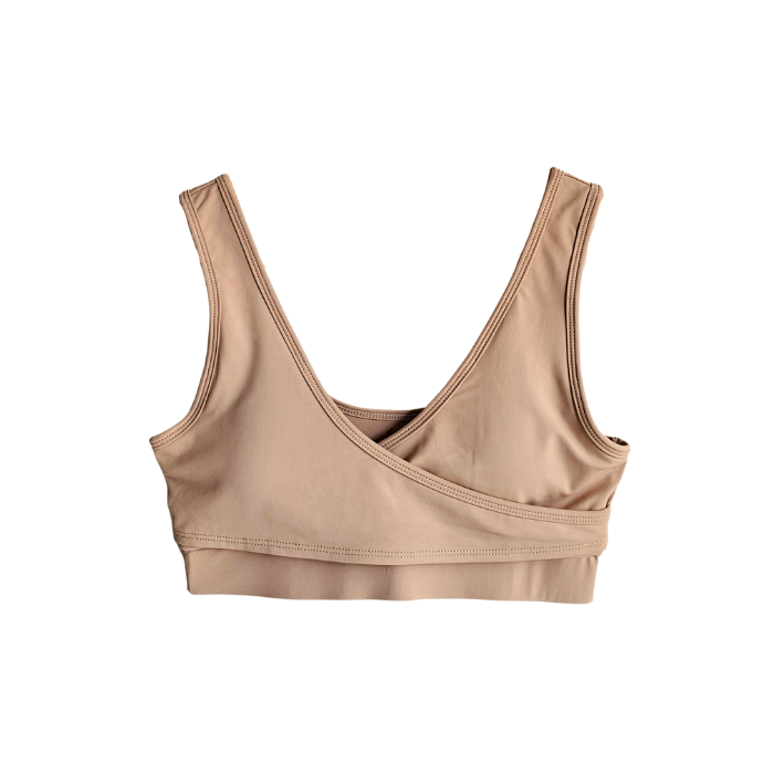 Elation Nursing and Hands-free Pumping Bra - Caramel