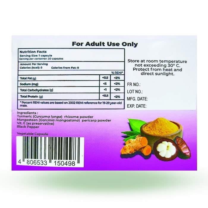 Essen Fit Turmeric + Mangosteen Capsule