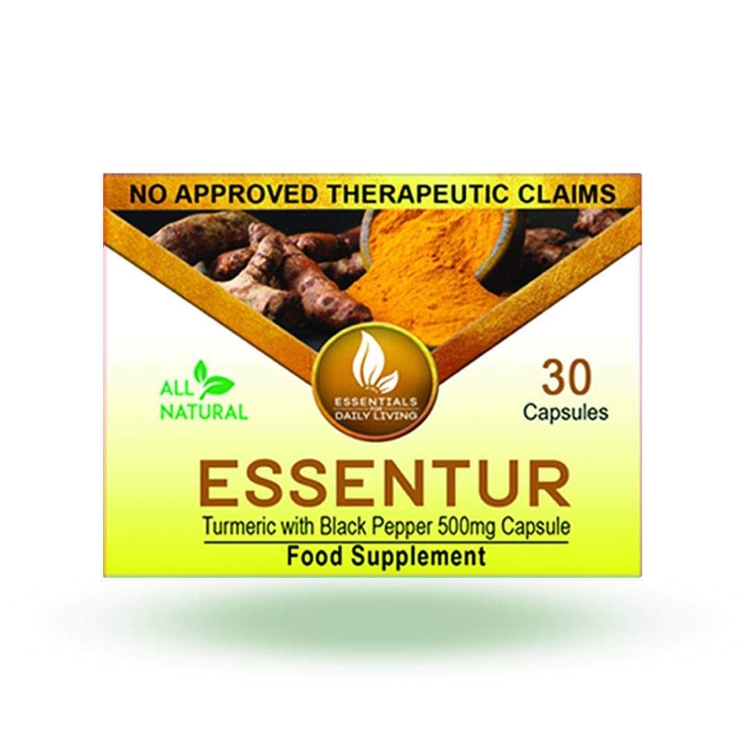 Essentur Turmeric with Black Pepper 500mg Capsule