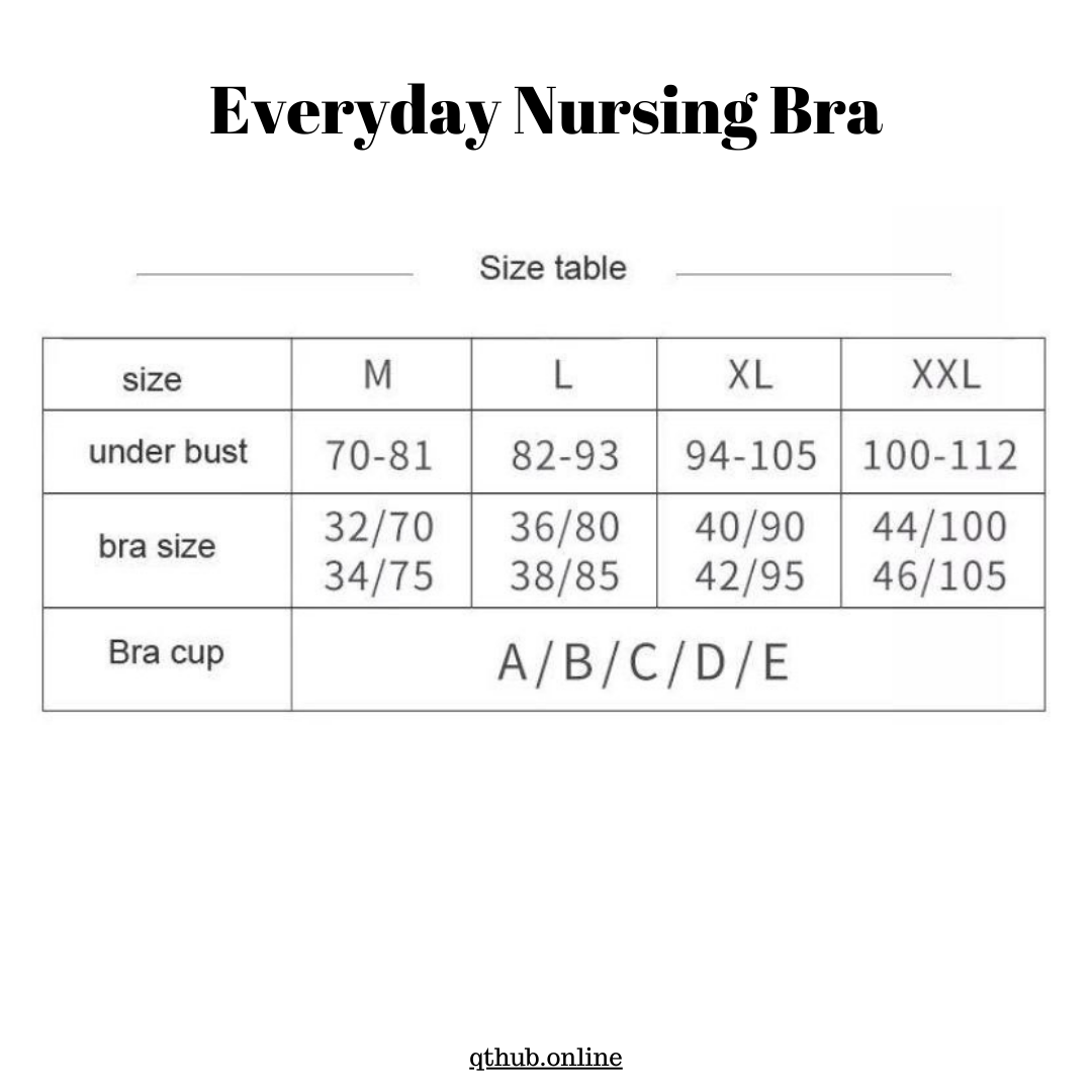 QT Hub Everyday Nursing Bra - Black