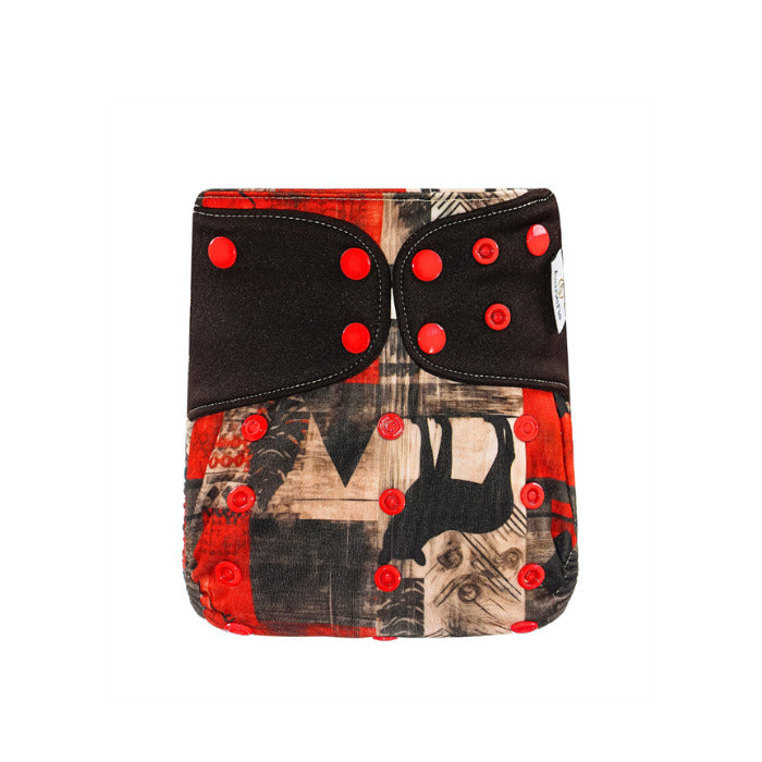 Aimerie Special Cloth Diaper with Newborn Charcoal Insert - Fearless and Lion Tribe