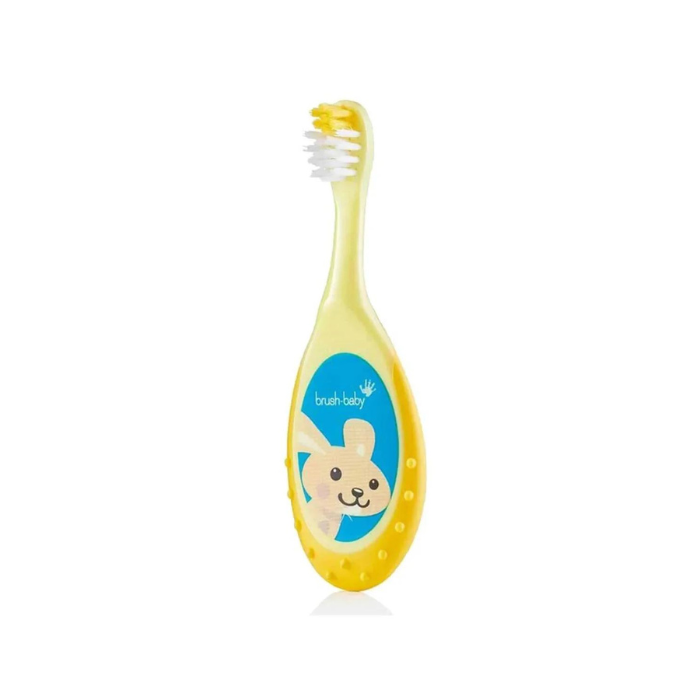 Brush-Baby Bobbie FlossBrush 0-3yrs - Yellow