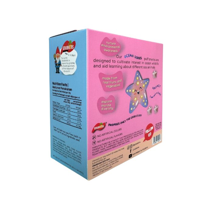 Gnubkins Cutie Puffs Starfish Shaped Puffs with Strawberry