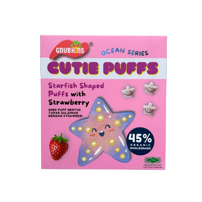 Gnubkins Cutie Puffs Starfish Shaped Puffs with Strawberry
