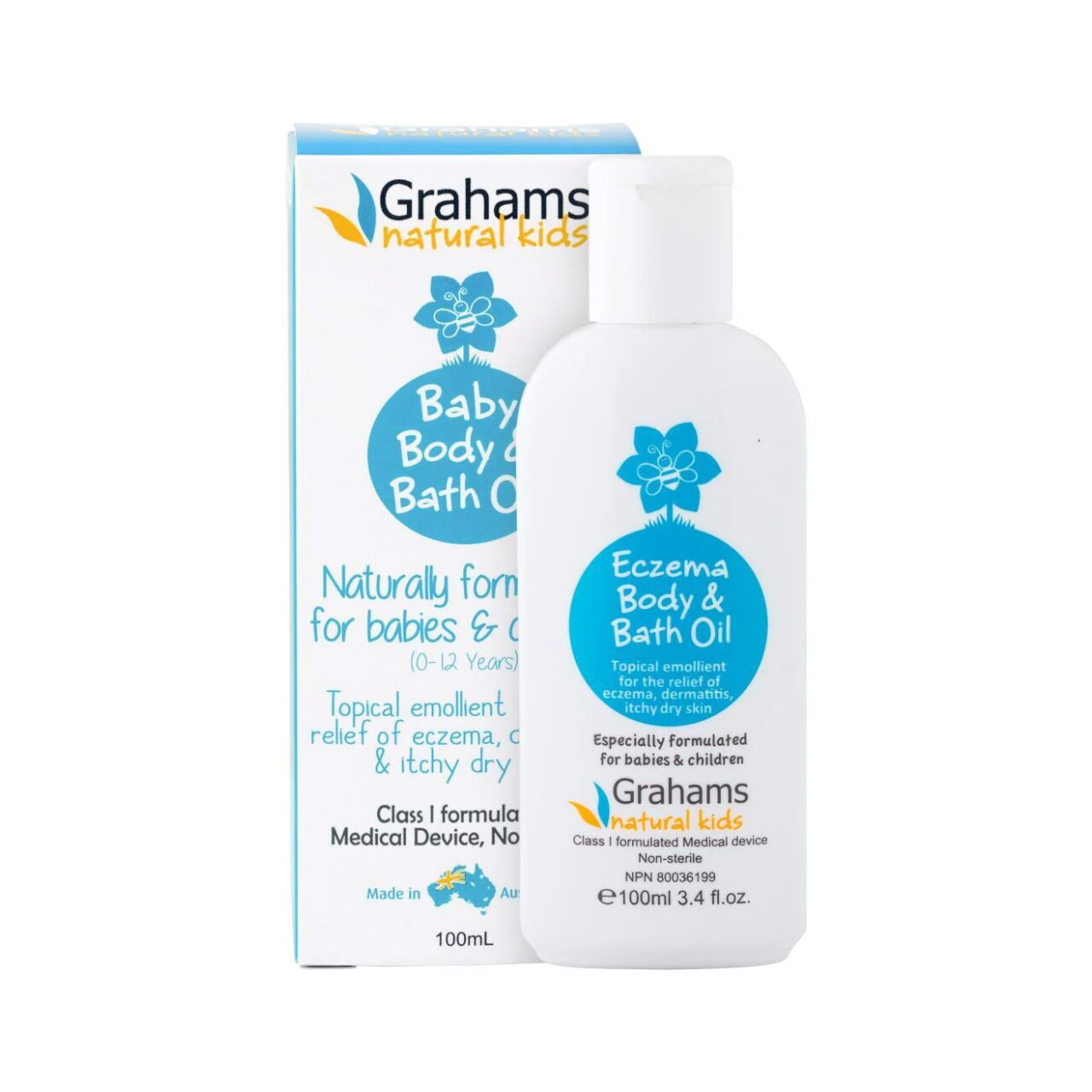 Grahams Natural Baby Body and Bath Oil - 100ml