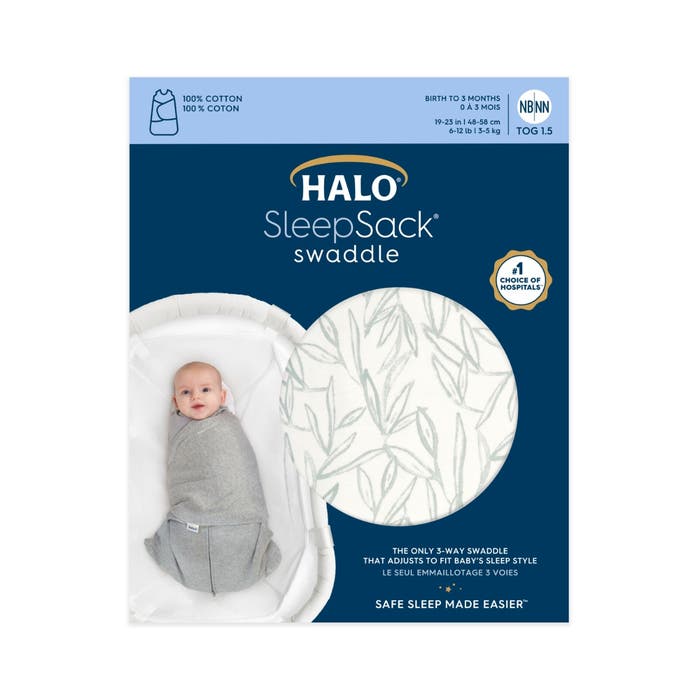 HALO Sleepsack Swaddle Leaves