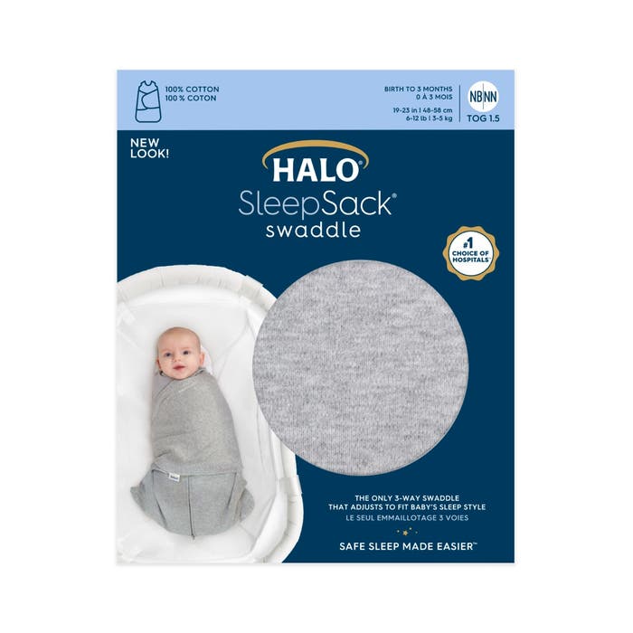 Halo Sleepslack Swaddle Gray S