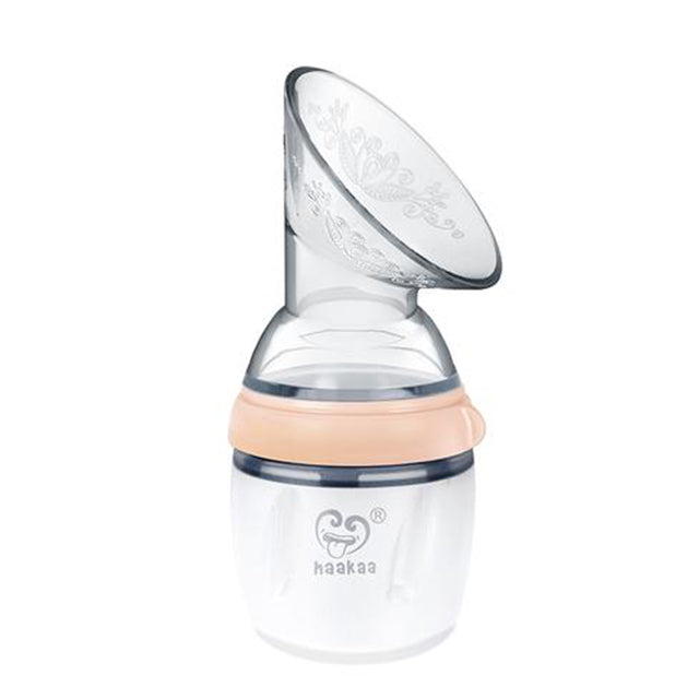 Haakaa Gen 3 Multifunctional Silicone Breast Pump 160ml - Peach/Nude