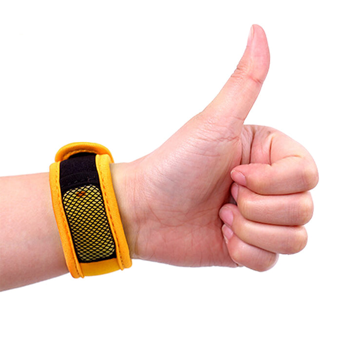 Haierc Sporty Mosquito Repeller Bracelet with 2 refills + 2 free refills - Orange Strap