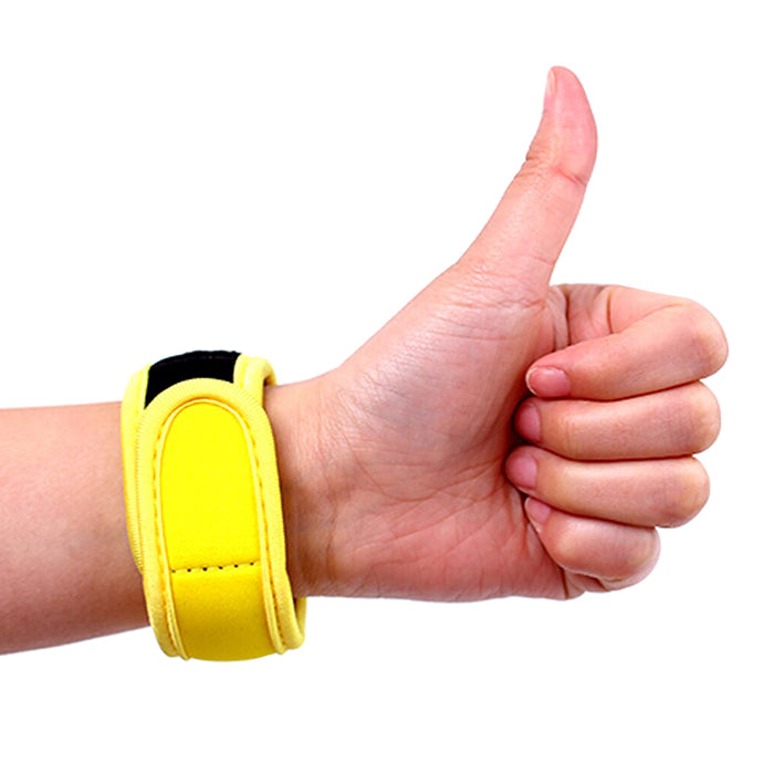Haierc Sporty Mosquito Repeller Bracelet with 2 refills + 2 free refills - Yellow Strap