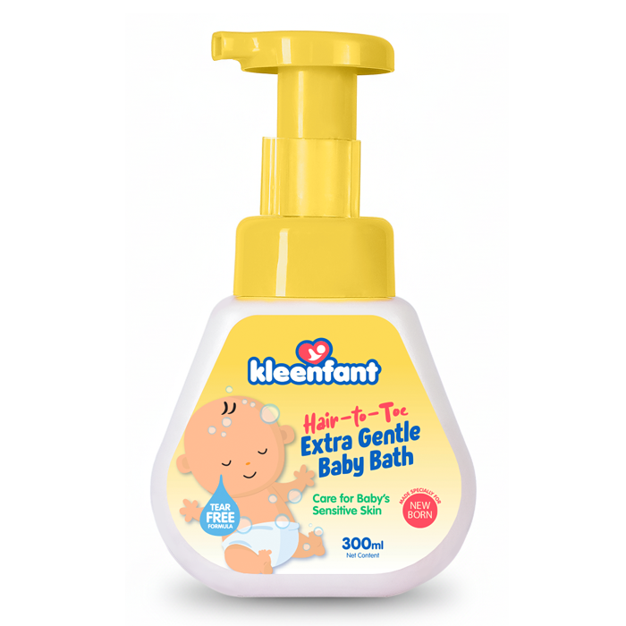 Kleenfant Hair to Toe Extra Gentle Baby Bath 300ml