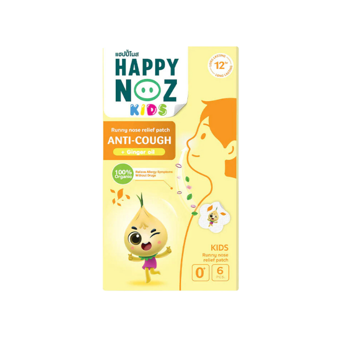 Happy Noz Organic Onion Sticker 6's - Anti-Cough