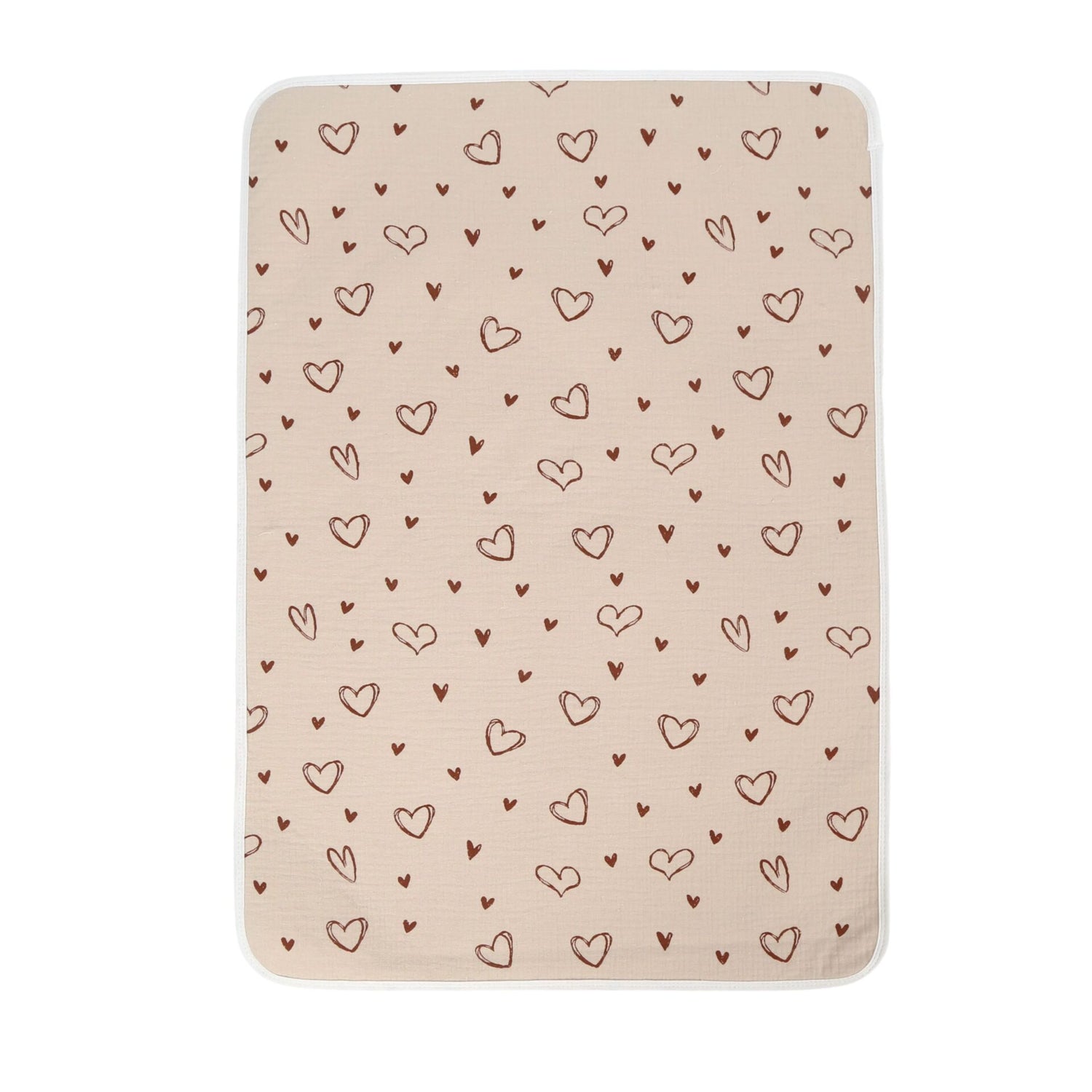Bao Bei PH Jorge Medium Water Absorbent Diaper Changing Bedmat - Hearts