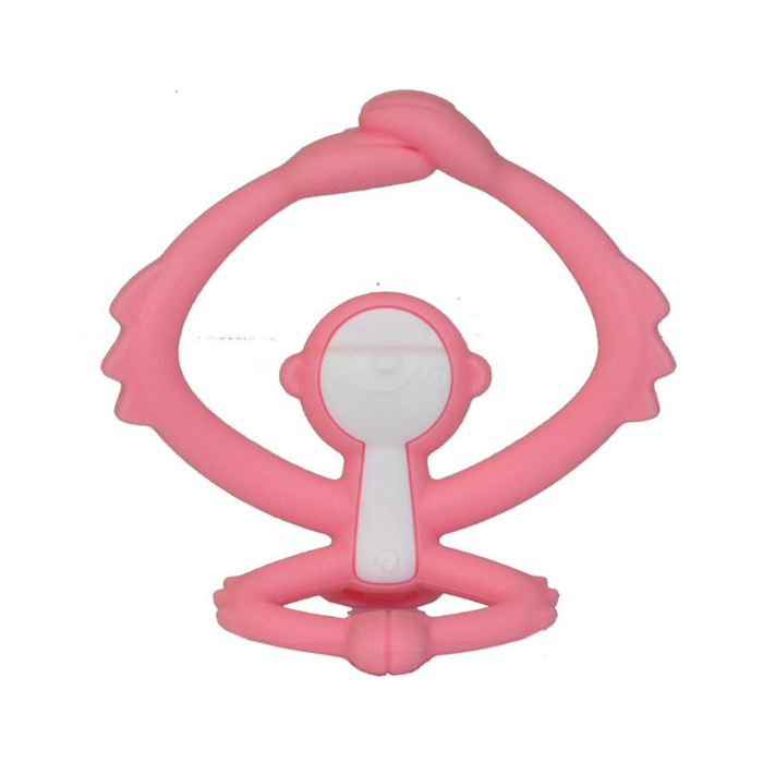 Mombella Hugging Monkey Teether - Pink