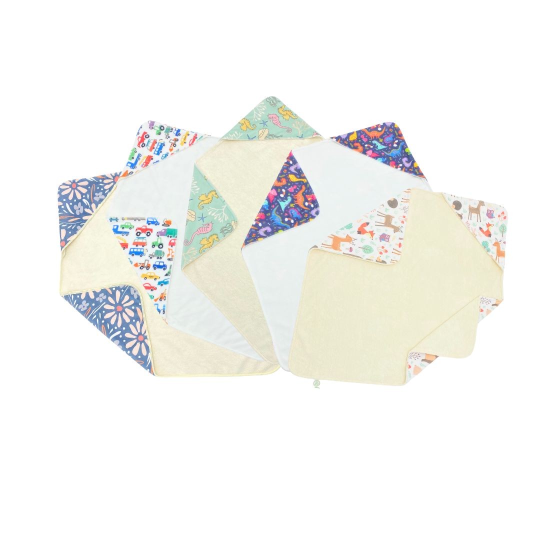 Swaddies Premium Soft Hooded Towel Dual-Layer - Sea Creatures