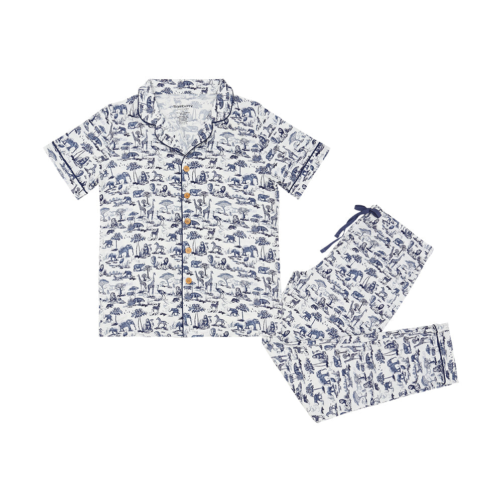 Bamberry Baby Unisex Short Sleeves Button Down PJ Set