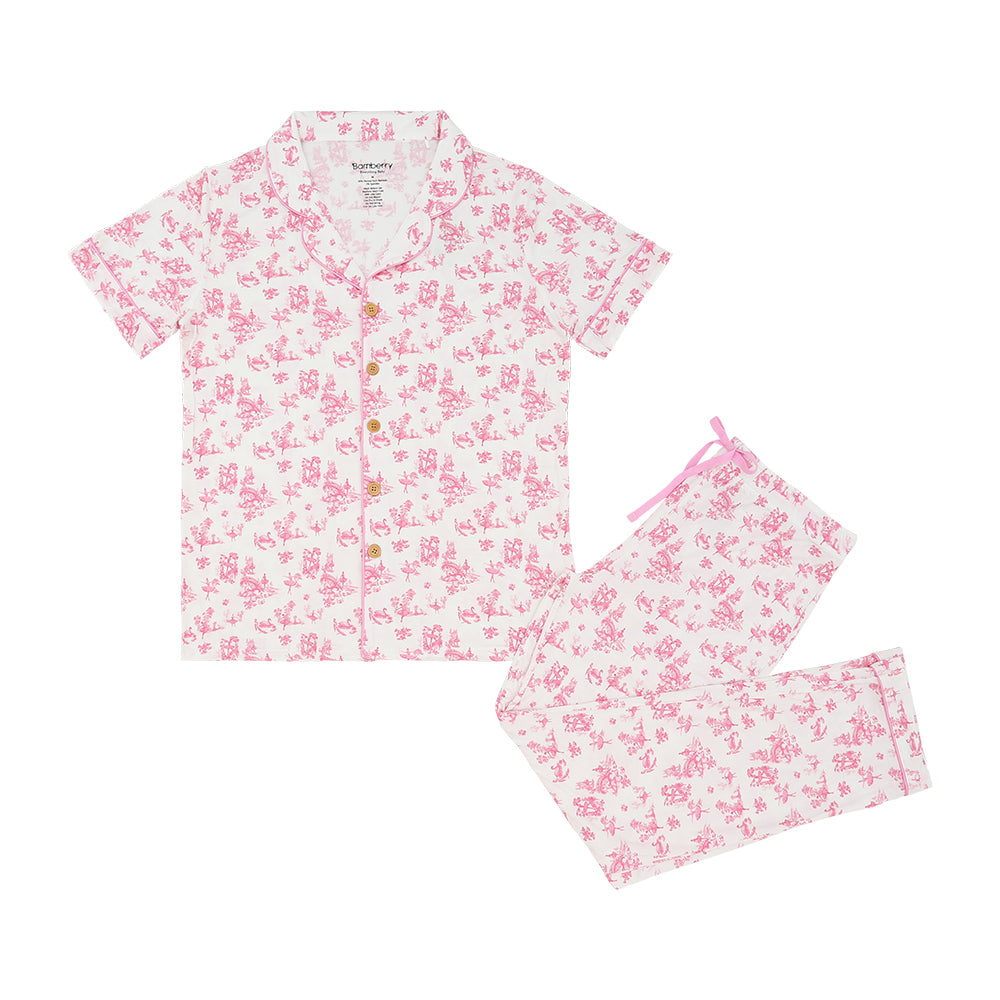 Bamberry Baby Unisex Short Sleeves Button Down PJ Set