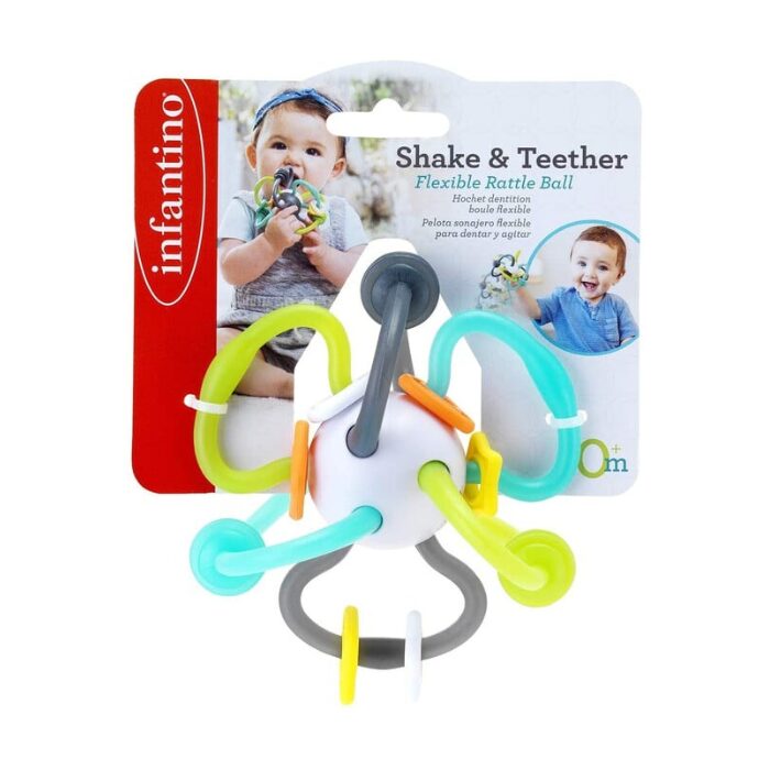 Infantino Shake and Teether Flexible Rattle Ball