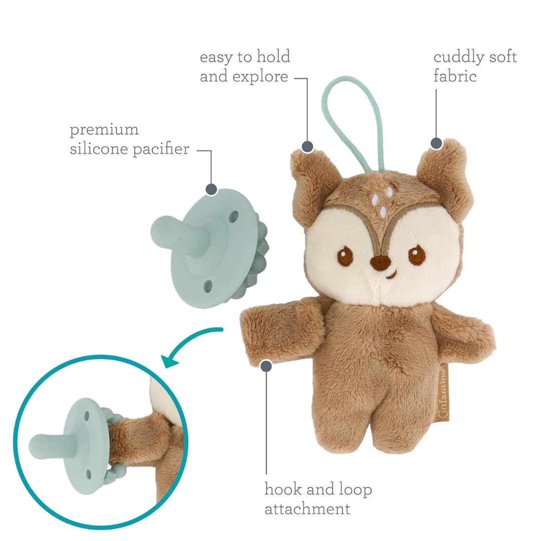 Infantino Snuggle and Soother Pacipal - Deer