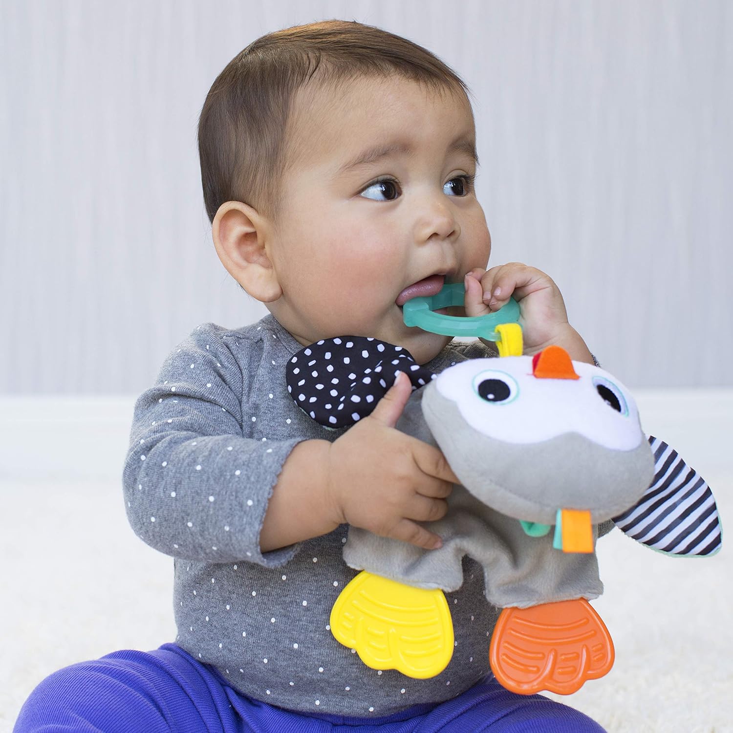 Infantino Cuddly Teether - Penguin