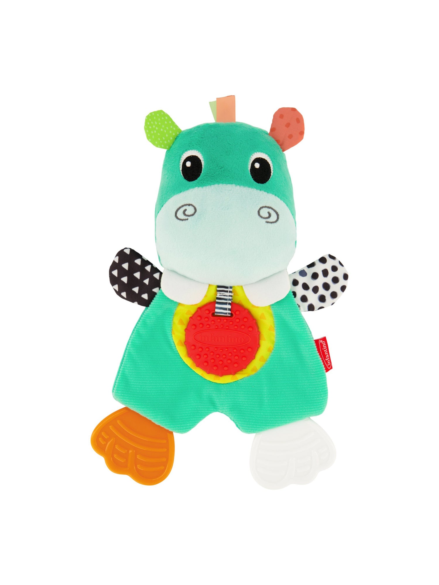 Infantino Cuddly Teether Hippo