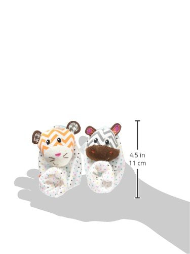 Infantino Foot Rattles - Zebra and Tiger