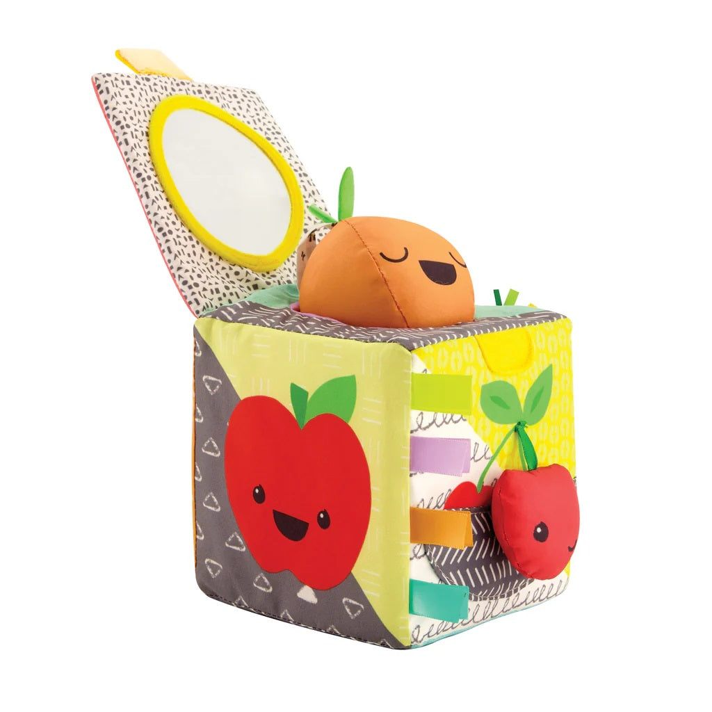 Infantino Peek & Seek Sensory Discovery Cube - Fruits