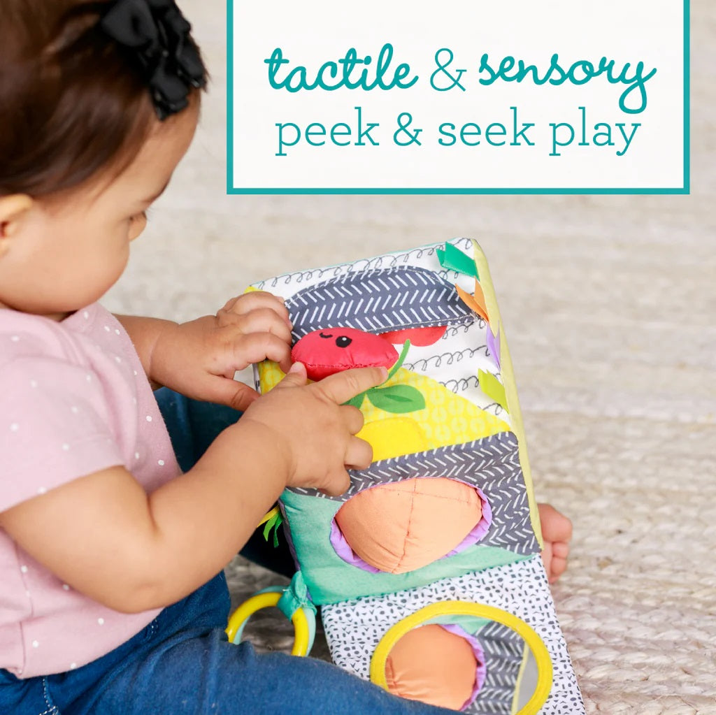 Infantino Peek & Seek Sensory Discovery Cube - Fruits
