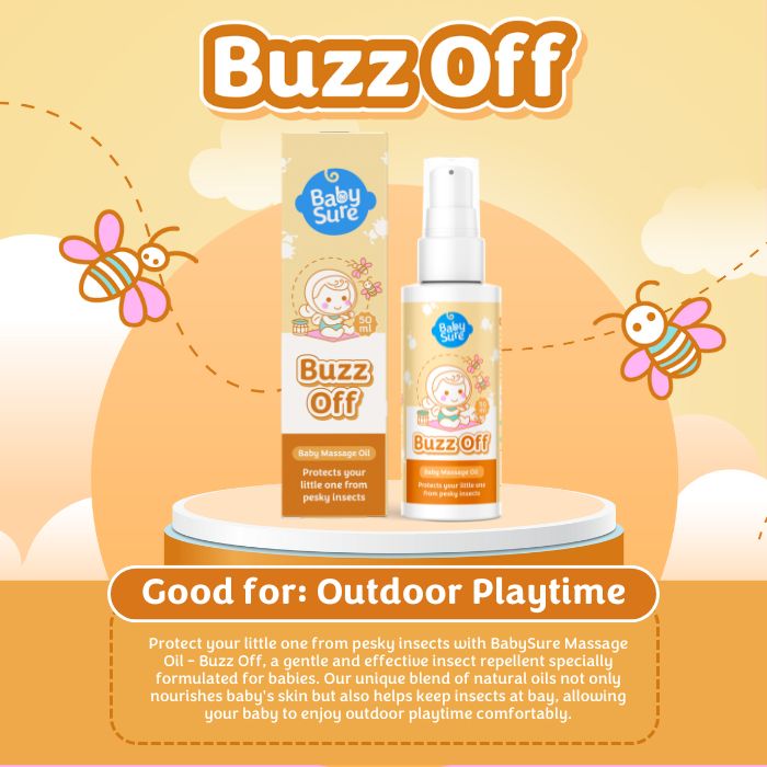 Baby Sure Baby Massage Oil 50ml - Buzz Off