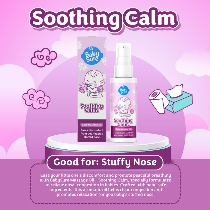 Baby Sure Baby Massage Oil 50ml - Soothing Calm