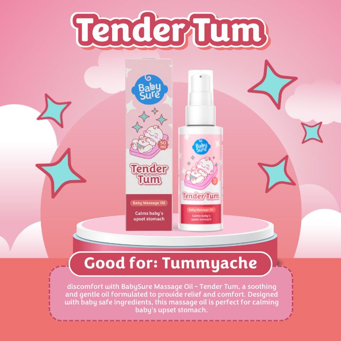 Baby Sure Baby Massage Oil 50ml - Tender Tum