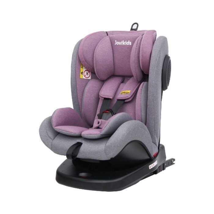 Jovikids Angela Isofix with Top Tether, 360 Degree Swivel Car Seat - Pink