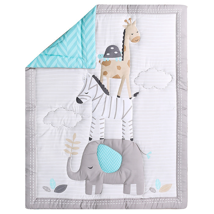 Juju Nursery 7-Piece Crib Bedding Set - Balancing Animals