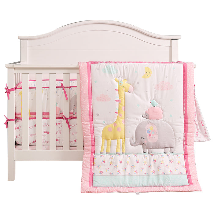 Juju Nursery 7-Piece Crib Bedding Set - Too Tall Giraffe