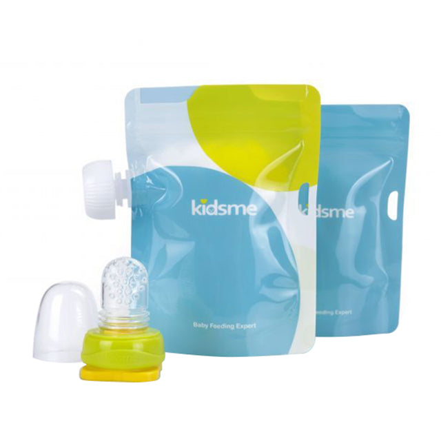 Kidsme Reusable Food Pouch w/ Adaptor Set
