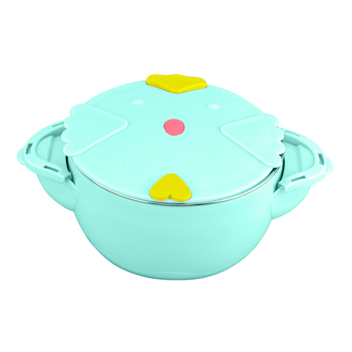 Keaide Biddy The Chicken Insulated Baby Bowl - Aqua