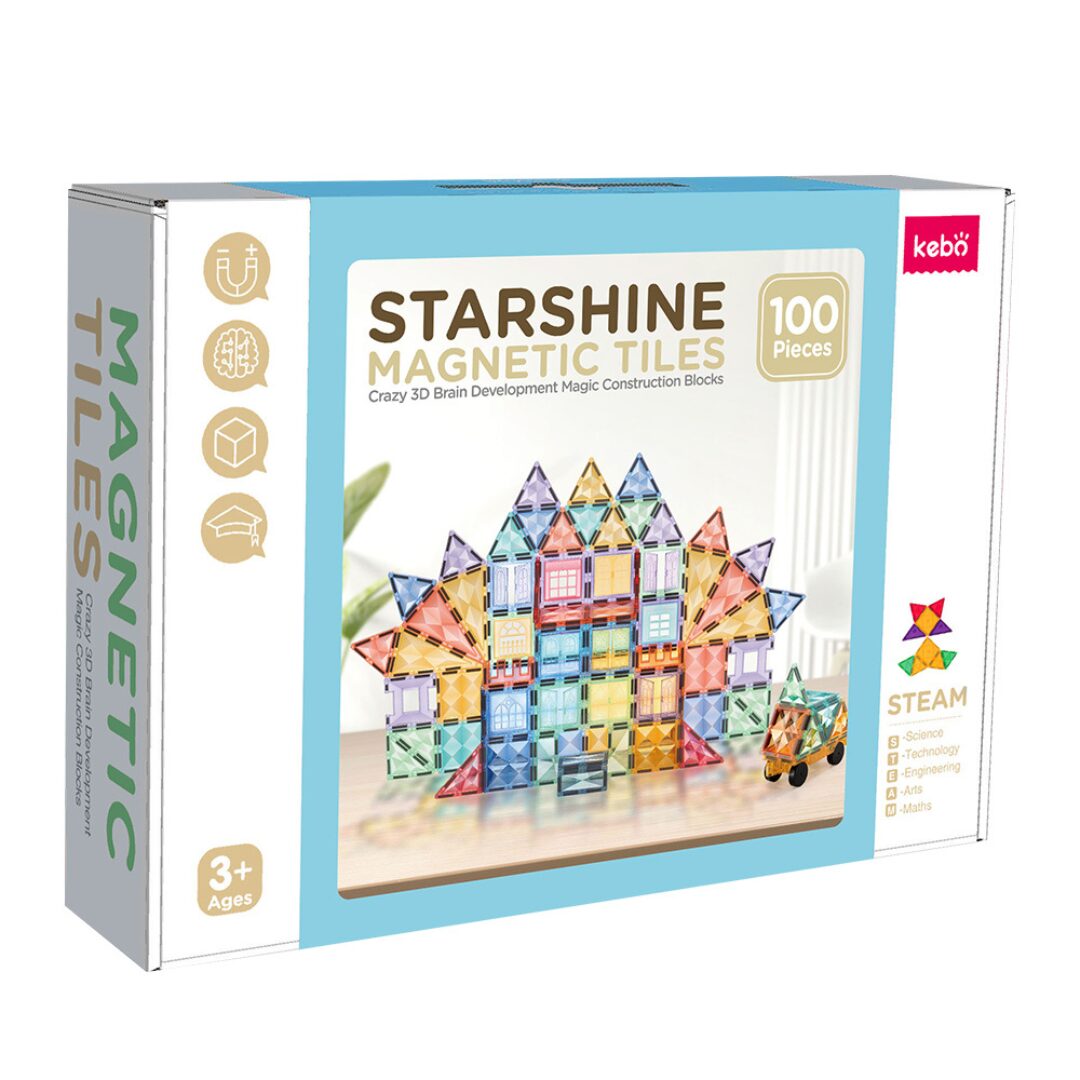 Kebo Starshine Magnetic Tiles -100pcs