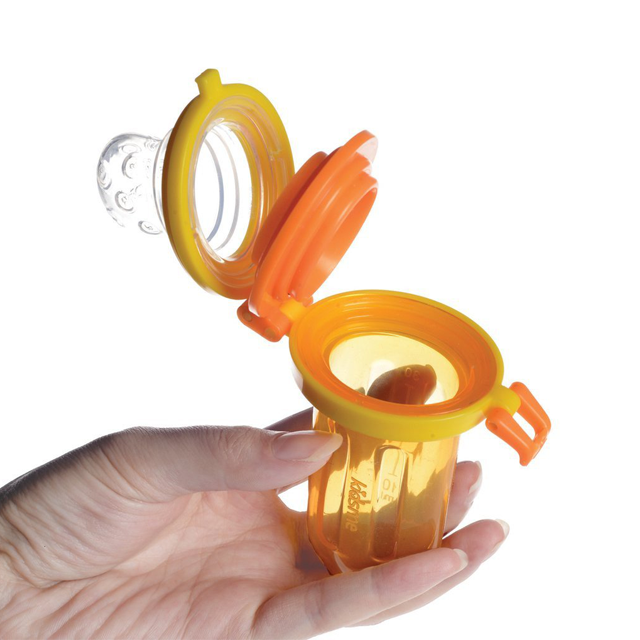 Kidsme Food Squeezer Single - Yellow and Apple Green