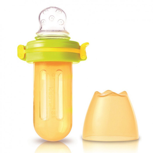 Kidsme Food Squeezer Single - Yellow and Apple Green
