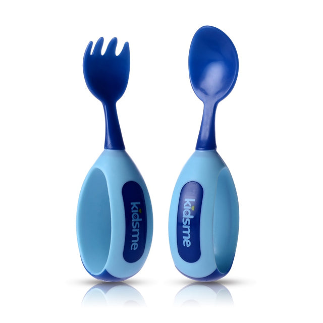 Kidsme Spoon and Fork Set Aquamarine