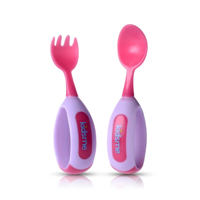 Kidsme Spoon and Fork Set Lavender